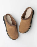 The Simple Mens Original Suede Clogs in Rust