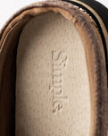 The Simple Mens Original Suede Clogs in Rust