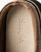 The Simple Mens Original Suede Clogs in Rust