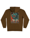 Godzilla Hand Hoodie in Brown