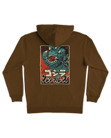 Godzilla Hand Hoodie in Brown