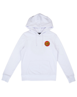 The Santa Cruz Womens Classic Dot Hoodie in White