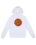 The Santa Cruz Womens Classic Dot Hoodie in White