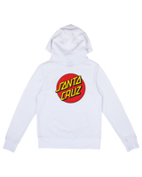 The Santa Cruz Womens Classic Dot Hoodie in White