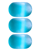 The Nalu Beads Aqua Sea Glass Bead x 3 in Blue