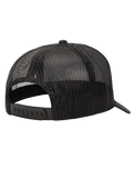 Oval Trucker Cap in Black