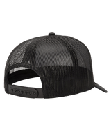 Oval Trucker Cap in Black