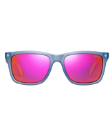 The Sinner Sunglasses Bretton Sunglasses in Matte Crystal Blue & Red Oil