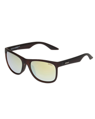 The Sinner Sunglasses Rockford Sunglasses in Matte Brown & Yellow Oil