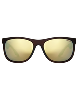 The Sinner Sunglasses Rockford Sunglasses in Matte Brown & Yellow Oil