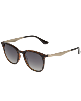 The Sinner Sunglasses Cowell Sunglasses in Brown, Yellow Tort & Green Mirror