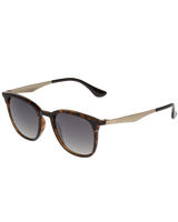 The Sinner Sunglasses Cowell Sunglasses in Brown, Yellow Tort & Green Mirror