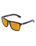 The Sinner Sunglasses Thunder X Polarised Sunglasses in Black & Gold Mirror