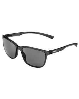 The Sinner Sunglasses Komo Sunglasses in Matte Cry Black & Smoke Flash Mirror