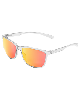 The Sinner Sunglasses Komo Sunglasses in Matte Cry Clear & Orange Oil