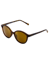 The Sinner Sunglasses Mono Sunglasses in Cry Yellow Tort & Brown Gold Mirror