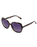 The Sinner Sunglasses Montara Polarised Sunglasses in Shiny Black Grey Tortoise & Gradient Smoke