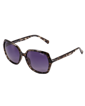 The Sinner Sunglasses Montara Polarised Sunglasses in Shiny Black Grey Tortoise & Gradient Smoke