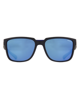 The Sinner Sunglasses Knoll Polarised Sunglasses in Matte Black & Blue Oil