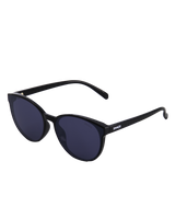 The Sinner Sunglasses Kyoto Polarised Sunglasses in Shiny Black & Smoke
