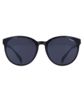 The Sinner Sunglasses Kyoto Polarised Sunglasses in Shiny Black & Smoke