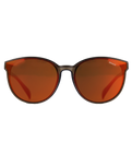 The Sinner Sunglasses Kyoto Polarised Sunglasses in Shiny Dark Brown & Orange Oil