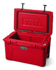 The Yeti Tundra 45 Cooler in Rescue Red