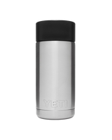 The Yeti Rambler 12oz Bottle With Hot Shot Cap in Steel