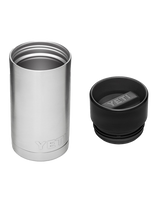 The Yeti Rambler 12oz Bottle With Hot Shot Cap in Steel