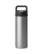 The Yeti Rambler 18oz Bottle with Chug Cap in Stainless Steel