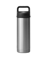 The Yeti Rambler 18oz Bottle with Chug Cap in Stainless Steel