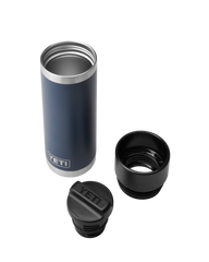 The Yeti Rambler 18oz Bottle With Hotshot Cap in Navy