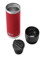 The Yeti Rambler 18oz Bottle With Hotshot Cap in Rescue Red