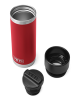 The Yeti Rambler 18oz Bottle With Hotshot Cap in Rescue Red