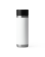 The Yeti Rambler 18oz Bottle With Hotshot Cap in White