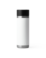 The Yeti Rambler 18oz Bottle With Hotshot Cap in White