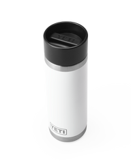 The Yeti Rambler 18oz Bottle With Hotshot Cap in White