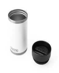 The Yeti Rambler 18oz Bottle With Hotshot Cap in White