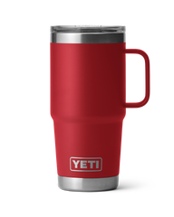 The Yeti Rambler 20oz Travel Mug in Rescue Red