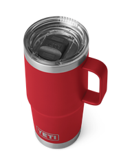 The Yeti Rambler 20oz Travel Mug in Rescue Red