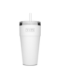 The Yeti Rambler 26oz Straw Cup in White