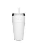 The Yeti Rambler 26oz Straw Cup in White