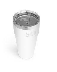 The Yeti Rambler 26oz Straw Cup in White