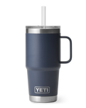 The Yeti Rambler 25oz Straw Mug in Navy