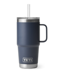 The Yeti Rambler 25oz Straw Mug in Navy