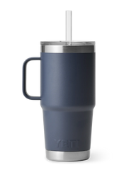 The Yeti Rambler 25oz Straw Mug in Navy