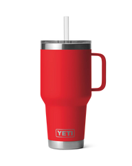 The Yeti Rambler 35oz Straw Mug in Rescue Red