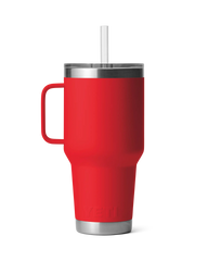 The Yeti Rambler 35oz Straw Mug in Rescue Red