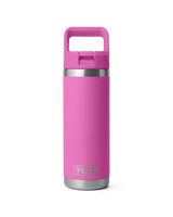 Rambler 18oz Straw Bottle in Fuscia