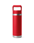 The Yeti Rambler 18oz Straw Bottle in Rescue Red